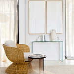 Стол журнальный круглый Acrylic Аether Smoke варинант исполнения - 7 | Loft Concept в Тюмени