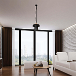 Подвесной светильник с черным металлическим плафоном Capability варинант исполнения - 1 | Loft Concept в Тюмени