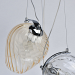 Люстра каскадная с 5-ю разноцветными стеклянными плафонами Kaleido варинант исполнения - 7 | Loft Concept в Тюмени