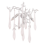 Бра с декором в виде ветвей и стеклянных подвесок в форме капель Droplet Chandelier варинант исполнения - 3 | Loft Concept в Тюмени