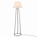 Торшер с конусовидным тканевым абажуром и фактурным каркасом Industrial Profile варинант исполнения - 1 | Loft Concept в Тюмени