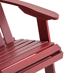 Уличное кресло из массива акации Adirondack Wooden Chair Red варинант исполнения - 7 | Loft Concept в Тюмени