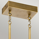 Люстра подвесная прямоугольная цвета латунь Kichler варинант исполнения - 3 | Loft Concept в Тюмени