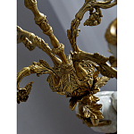 Подсвечник белый Попугай из фарфора с бронзовыми элементами Eden Garden варинант исполнения - 8 | Loft Concept в Тюмени