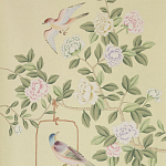 Обои ручная роспись Askew Verdigris  варинант исполнения - 1 | Loft Concept в Тюмени