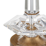 Настольная лампа с прозрачным корпусом и фактурным абажуром Charm and Luxury варинант исполнения - 1 | Loft Concept в Тюмени