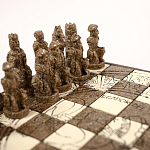 Шахматы  из  камня Cargador del Tiempo Chess Мексика ручная работа варинант исполнения - 3 | Loft Concept в Тюмени