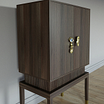 Кабинетный шкаф Elsa Dreams Walnut с 2-мя ящиками варинант исполнения - 5 | Loft Concept в Тюмени