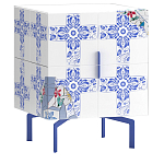 Тумба на синих ножках Short Re Rblue варинант исполнения - 1 | Loft Concept в Тюмени