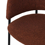 Стул полукруглый мягкий с буклированной обивкой Chair with Boucle Upholstery варинант исполнения - 8 | Loft Concept в Тюмени