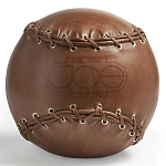 Дизайнерский кожаный пуф в виде бейсбольного мяча Poltronova Joe Ball Pouf варинант исполнения - 1 | Loft Concept в Тюмени