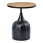 Приставной столик с факутрным черным основанием Ethiopia варинант исполнения - 1 | Loft Concept в Тюмени