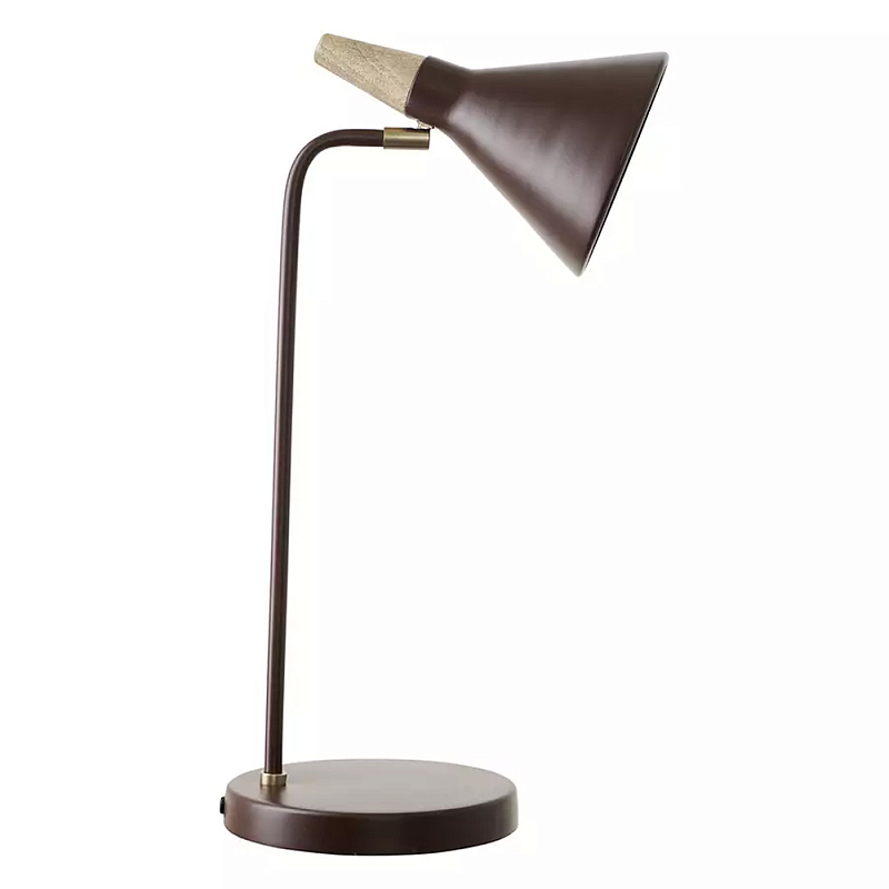 Настольная лампа с конусообразным плафоном Plum Table Lamp Сливовый Настольная лампа с конусообразным плафоном Plum Table Lamp Сливовый в Тюмени | Loft Concept