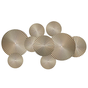 Арт-объект Apollo Champagne Wall Plaque Disc 9