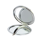 Зеркало карманное складное круглое из натурального камня Малахит с Хризоколлой в подарочной упаковке Silver Stone Mirrors варинант исполнения - 3 | Loft Concept в Тюмени