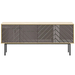 Длинная тумба с зеркальным декором Serena варинант исполнения - 7 | Loft Concept в Тюмени