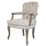 Кресло с изображением сакуры Aubrey Classical Armchair beige flax варинант исполнения - 3 | Loft Concept в Тюмени