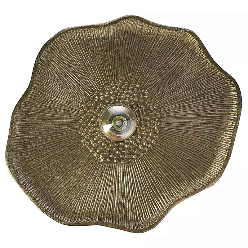 Бра рельефное в виде цветка Embossed Flower Латунь Бра рельефное в виде цветка Embossed Flower Латунь в Тюмени | Loft Concept