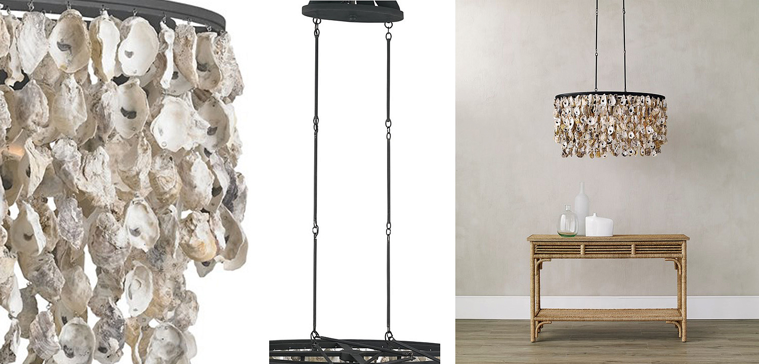 Люстра из натуральных ракушек Stillwater Oval Chandelier Люстра из натуральных ракушек Stillwater Oval Chandelier - Loft-Concept в Тюмени