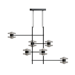 Каркасная люстра Balance варинант исполнения - 1 | Loft Concept в Тюмени