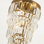 Многоярусная люстра с прямоугольными хрустальными подвесками Allard Crystal Chandelier варинант исполнения - 2 | Loft Concept в Тюмени