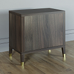 Прикроватная тумбочка с полкой Elsa Dreams Walnut  варинант исполнения - 4 | Loft Concept в Тюмени