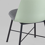 Стул из прочного пластика на металлическом основании Anora Green  варинант исполнения - 6 | Loft Concept в Тюмени