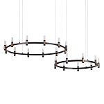 Люстра подвесная с цилиндрическими плафонами на двух круглых подвесах  Arnaut Light варинант исполнения - 1 | Loft Concept в Тюмени