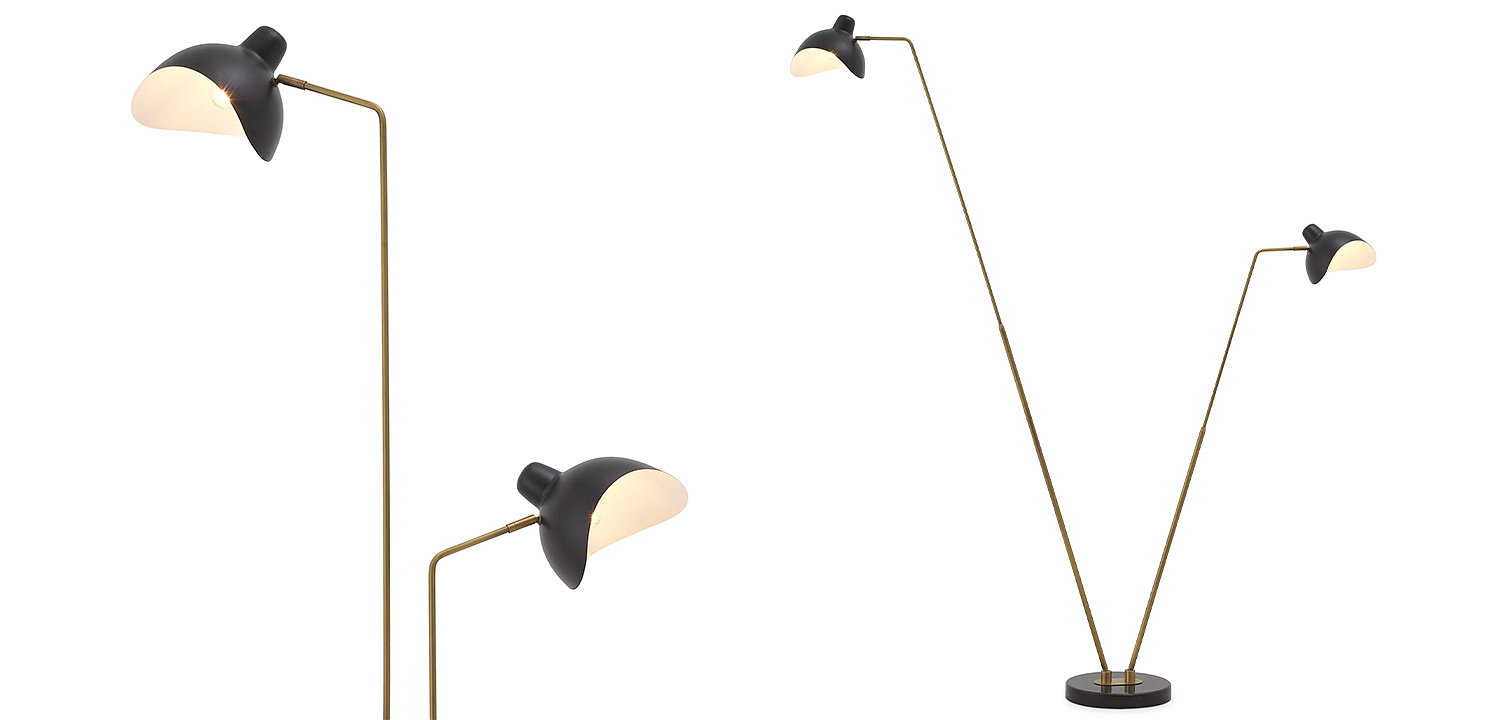 Торшер Eichholtz Floor Lamp Asta Double Торшер Eichholtz Floor Lamp Asta Double - Loft-Concept в Тюмени
