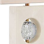 Настольная лампа из мрамора с тканевым прямоугольным абажуром Eternity варинант исполнения - 1 | Loft Concept в Тюмени