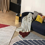 Чехол на подушку с рисунком горчичного цвета Elan Textured варинант исполнения - 1 | Loft Concept в Тюмени