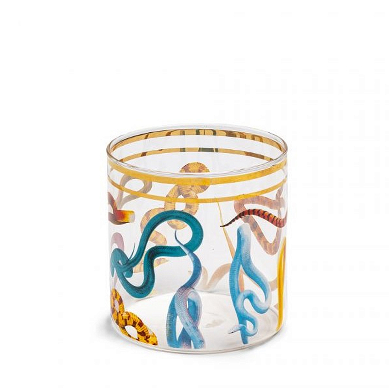 Стакан Seletti Snakes 2 Прозрачное Стекло Мульти Стакан Seletti Snakes 2 Прозрачное Стекло Мульти в Тюмени | Loft Concept