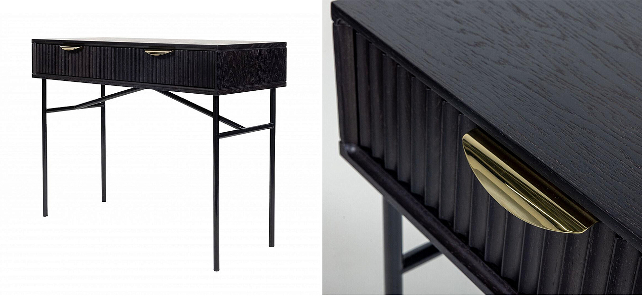Консоль Antique Order Черный Шпон дуба Консоль Antique Order Черный Шпон дуба - Loft-Concept в Тюмени