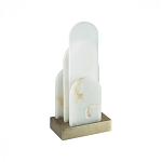 Настольная лампа с белыми вертикальными элементами Alabaster Totem   варинант исполнения - 4 | Loft Concept в Тюмени