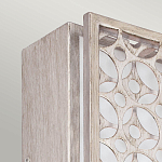 Бра прямоугольное в серебрянном цвете с ажурной решеткой Feiss варинант исполнения - 2 | Loft Concept в Тюмени