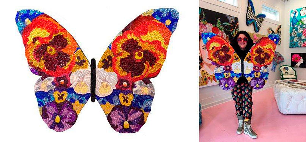 Картина “Pansy Bedazzled Butterfly Cut Out” Картина “Pansy Bedazzled Butterfly Cut Out” - Loft-Concept в Тюмени