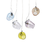 Люстра линейная с 5-ю разноцветными стеклянными плафонами Kaleido варинант исполнения - 1 | Loft Concept в Тюмени