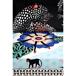 Большой Трехместный Диван с цветным принтом Qalakabusha Large Sofa варинант исполнения - 7 | Loft Concept в Тюмени