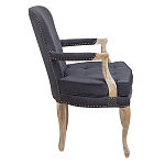 Кресло Aubrey Classical Armchair dark grey velour варинант исполнения - 2 | Loft Concept в Тюмени