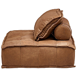 Модульное коричневое кожаное кресло Caron Leather Armchair варинант исполнения - 4 | Loft Concept в Тюмени