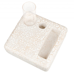 Керамический столик на деревянных ножках «Квадро» варинант исполнения - 1 | Loft Concept в Тюмени