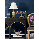 Чаша из прозрачного стекла с фигурками разноцветных попугаев на ободке 38 Eden Garden варинант исполнения - 5 | Loft Concept в Тюмени