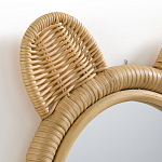 Зеркало из ротанга в форме головы медведя Wicrer Furniture варинант исполнения - 3 | Loft Concept в Тюмени