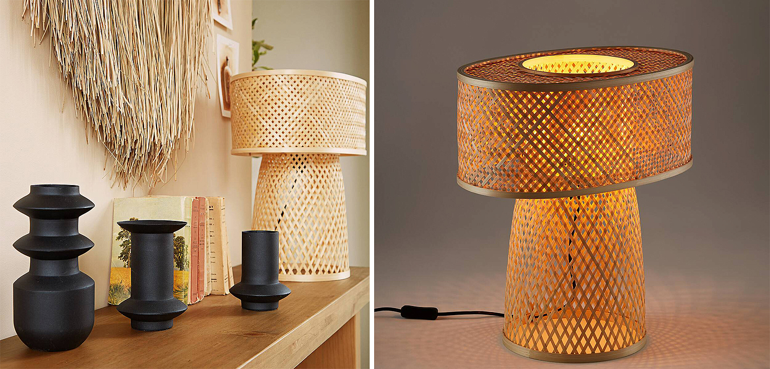 Настольная лампа Maren Wicker Table lamp Настольная лампа Maren Wicker Table lamp - Loft-Concept в Тюмени