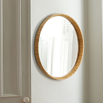 Зеркало круглое в раме из ротанга Wickerwork варинант исполнения - 1 | Loft Concept в Тюмени
