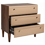 Комод бежевый из массива бука с 3-мя ящиками Wenge Light варинант исполнения - 3 | Loft Concept в Тюмени