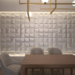 Гипсовая 3D панель с принтографией PM-26 варинант исполнения - 1 | Loft Concept в Тюмени