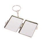 Зеркало брелок складное двухстороннее из натурального камня Оникс Silver Stone Mirrors варинант исполнения - 3 | Loft Concept в Тюмени