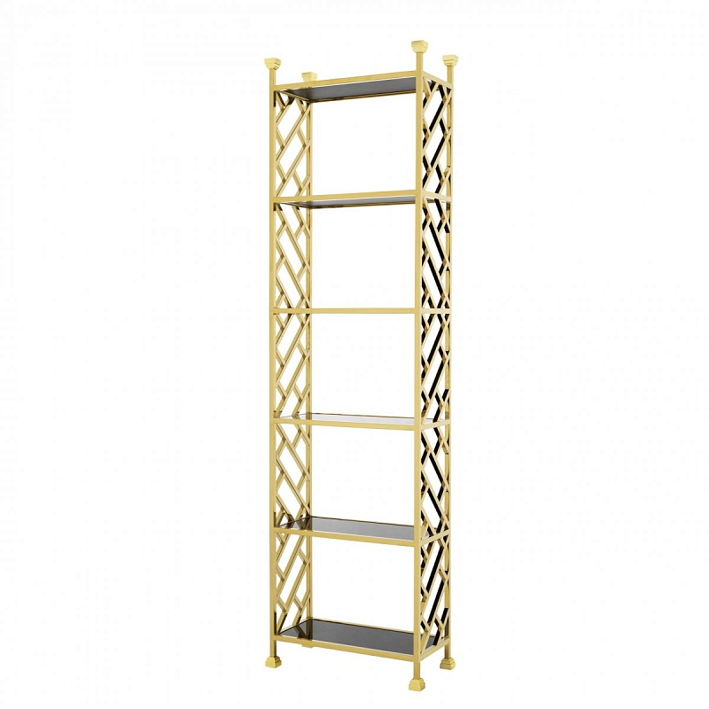 Стеллаж Eichholtz Cabinet Skyler Глянцевое золото Черный Стеллаж Eichholtz Cabinet Skyler Глянцевое золото Черный в Тюмени | Loft Concept