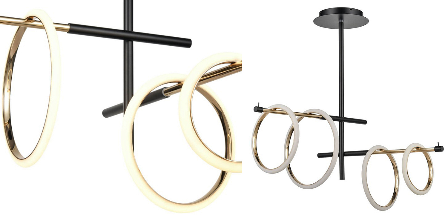Люстра Jessenia Rings Chandelier 4 Люстра Jessenia Rings Chandelier 4 - Loft-Concept в Тюмени